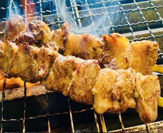 黒毛和牛中落ちカルビ串
